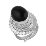 Vintage top design solid silver ring